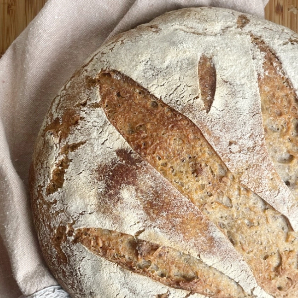 Pane integrale con lievito madre